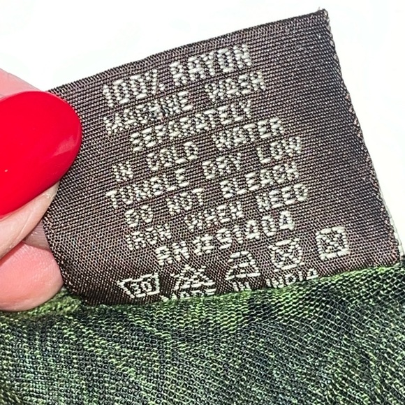 Green FESTIVAL GYPSY Flowy rayon DRESS NF Free Size COLORFUL Embroidered Tribal - Picture 4 of 16